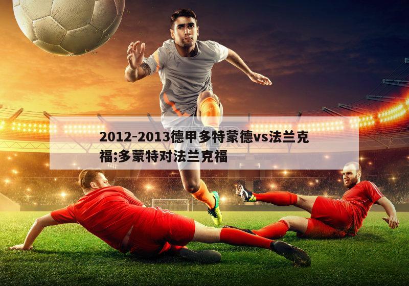 2012-2013德甲多特蒙德vs法兰克福;多蒙特对法兰克福