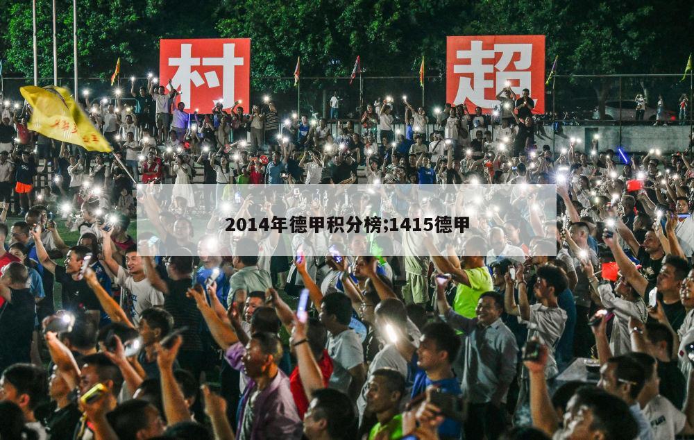 2014年德甲积分榜;1415德甲