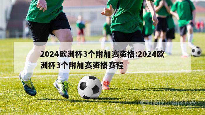 2024欧洲杯3个附加赛资格;2024欧洲杯3个附加赛资格赛程