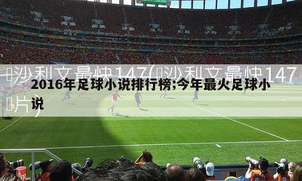 2016年足球小说排行榜;今年最火足球小说